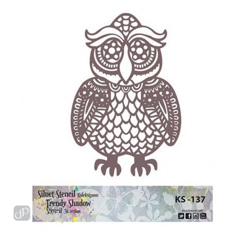 Szablon dpCraft Candence Sowa, 25cm